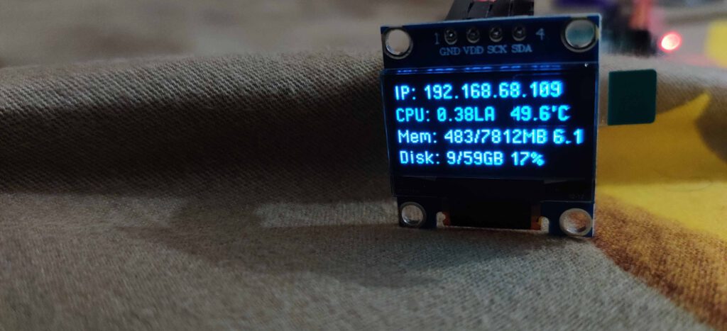 OLED display Raspberry Pi Ubuntu Kali Linux